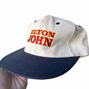 🕺🏻Vintage 80s 90s Elton John Snapback Hat Baseball Cap
